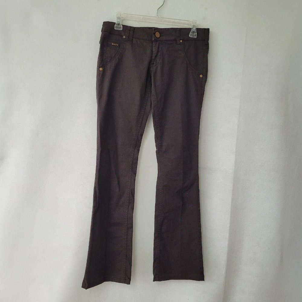 Kocca‎ Jeans Womens 27 Brown Bootcut Stretch Lowrise 5-Pocket Italian